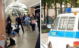 Die Polizei konnte den Angreifer noch auf dem Bahnsteig Jahnplatz festnehmen. Später wurde der 45-Jährige auf die Wache gebracht. - Christian Mathiesen Die Polizei konnte den Angreifer noch auf dem Bahnsteig Jahnplatz festnehmen. Später wurde der 45-Jährige auf die Wache gebracht. - Christian Mathiesen