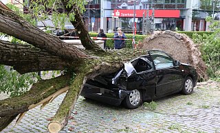 Das Auto ist bei einem Tornado keine gute Rückzugsmöglichkeit. - Holger Kosbab Das Auto ist bei einem Tornado keine gute Rückzugsmöglichkeit. - Holger Kosbab