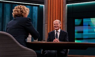 ARD-Sendung «Caren Miosga» mit Bundeskanzler Scholz - Carsten Koall/dpa ARD-Sendung «Caren Miosga» mit Bundeskanzler Scholz - Carsten Koall/dpa