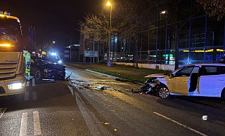 Die Eckendorfer Straße war aufgrund eines Verkehrsunfalls gesperrt. - Paul Brinkmann Die Eckendorfer Straße war aufgrund eines Verkehrsunfalls gesperrt. - Paul Brinkmann