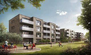 Neubaumaßnahme der Brackweder Baugenossenschaft gbb in Bielefeld-Dornberg: So werden die Häuser an der Grünewaldstraße 1-9 aussehen. - loomn architektur visualisierungJost Hauer Dipl.-Ing. Arch. TU Neubaumaßnahme der Brackweder Baugenossenschaft gbb in Bielefeld-Dornberg: So werden die Häuser an der Grünewaldstraße 1-9 aussehen. - loomn architektur visualisierungJost Hauer Dipl.-Ing. Arch. TU
