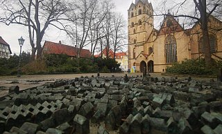Der Platz an der Münsterkirche war im Gespräch, um dort ein citynahes Schnelltestzentrum aufzubauen. - Susanne Barth Der Platz an der Münsterkirche war im Gespräch, um dort ein citynahes Schnelltestzentrum aufzubauen. - Susanne Barth