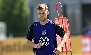 Joshua Kimmich gehört bald zu den DFB-Spielern mit mindestens 100 Einsätzen. - Federico Gambarini/dpa Joshua Kimmich gehört bald zu den DFB-Spielern mit mindestens 100 Einsätzen. - Federico Gambarini/dpa