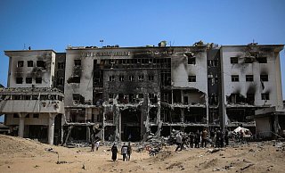 UN-Menschenrechtler haben mehr als 130 Angriffe auf Gesundheitseinrichtungen in Gaza dokumentiert. (Archivbild) - Omar Ishaq/dpa UN-Menschenrechtler haben mehr als 130 Angriffe auf Gesundheitseinrichtungen in Gaza dokumentiert. (Archivbild) - Omar Ishaq/dpa
