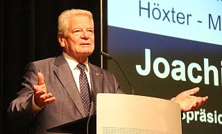 Der ehemalige Bundespräsident Joachim Gauck erläutet die Grenzen der Toleranz. - Burkhard Battran Der ehemalige Bundespräsident Joachim Gauck erläutet die Grenzen der Toleranz. - Burkhard Battran