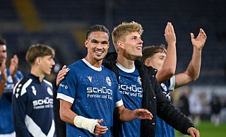 Joel Felix und Julian Kania haben gute Chancen, in die Startelf des DSC Arminia zu rutschen. - Teresa Kröger Joel Felix und Julian Kania haben gute Chancen, in die Startelf des DSC Arminia zu rutschen. - Teresa Kröger