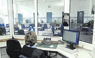 Ein Blick in den Besuchsraum in der Bürener Unterbringungseinrichtung für Ausreisepflichtige. - Reinhard Peters (Archiv) Ein Blick in den Besuchsraum in der Bürener Unterbringungseinrichtung für Ausreisepflichtige. - Reinhard Peters (Archiv)