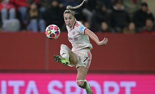 Giulia Gwinn will mit dem FC Bayern München endlich den DFB-Pokal holen. - Peter Kneffel/dpa Giulia Gwinn will mit dem FC Bayern München endlich den DFB-Pokal holen. - Peter Kneffel/dpa
