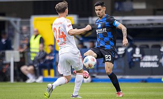Raphael Obermair ist nach seinem Muskelfaserriss wieder im Mannschaftstraining des SC Paderborn dabei. - IMAGO/Moritz Müller Raphael Obermair ist nach seinem Muskelfaserriss wieder im Mannschaftstraining des SC Paderborn dabei. - IMAGO/Moritz Müller