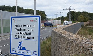 Das letzte Teilstück der A33 zwischen Halle und Borgholzhausen wird bald eröffnet. - Andreas Großpietsch Das letzte Teilstück der A33 zwischen Halle und Borgholzhausen wird bald eröffnet. - Andreas Großpietsch