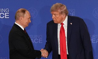 Zuletzt begegneten sich Trump und Putin im US-Bundesstaat Alaska. (Archivbild) - Jae C. Hong/AP/dpa Zuletzt begegneten sich Trump und Putin im US-Bundesstaat Alaska. (Archivbild) - Jae C. Hong/AP/dpa