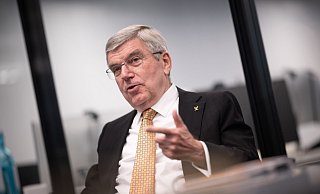 IOC-Präsident Thomas Bach hält Donald Trump für einen echten Sportfan. - Sebastian Christoph Gollnow/dpa IOC-Präsident Thomas Bach hält Donald Trump für einen echten Sportfan. - Sebastian Christoph Gollnow/dpa