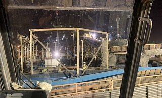 Wegen der hohen Temperaturen konnte die Wildwasserbahn nur nachts abgebaut werden. - privat Wegen der hohen Temperaturen konnte die Wildwasserbahn nur nachts abgebaut werden. - privat