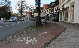 Seit Jahren wird vielerorts in Paderborn die Radwegebenutzungspflicht aufgehoben, wie hier an der Residenzstraße mitten in Schloß Neuhaus. - Mareike Gröneweg Seit Jahren wird vielerorts in Paderborn die Radwegebenutzungspflicht aufgehoben, wie hier an der Residenzstraße mitten in Schloß Neuhaus. - Mareike Gröneweg