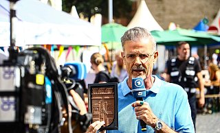 ARD-Sportschau-Moderator Michael Antwerpes ist in Herford. - Daniel Salmon ARD-Sportschau-Moderator Michael Antwerpes ist in Herford. - Daniel Salmon