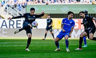 SCP-Mittelfeldspieler Raphael Obermair, der hier in der Partie gegen Magdeburg aufs Tor schießt, steht womöglich vor seinem Länderspieldebüt. - Besim Mazhiqi SCP-Mittelfeldspieler Raphael Obermair, der hier in der Partie gegen Magdeburg aufs Tor schießt, steht womöglich vor seinem Länderspieldebüt. - Besim Mazhiqi