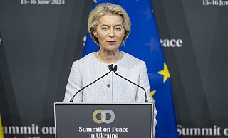 Ursula von der Leyen ist für eine zweite Amtszeit als Präsidentin der EU-Kommission nominiert. - Alessandro Della Valle/KEYSTONE/EDA/POOL/dpa Ursula von der Leyen ist für eine zweite Amtszeit als Präsidentin der EU-Kommission nominiert. - Alessandro Della Valle/KEYSTONE/EDA/POOL/dpa