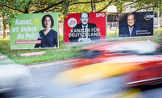 Wer wird neue(r) Kanzlerin oder Kanzler: Annalena Baerbock (Grüne), Olaf Scholz (SPD) oder Armin Laschet (Union)?. - Foto: Kay Nietfeld/dpa Wer wird neue(r) Kanzlerin oder Kanzler: Annalena Baerbock (Grüne), Olaf Scholz (SPD) oder Armin Laschet (Union)?. - Foto: Kay Nietfeld/dpa