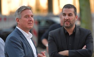 Der amtierende Bürgermeister Henning Schulz mit dem CDU-Stadtverbandsvorsitzenden Ischo Can. - Jens Dünhölter Der amtierende Bürgermeister Henning Schulz mit dem CDU-Stadtverbandsvorsitzenden Ischo Can. - Jens Dünhölter
