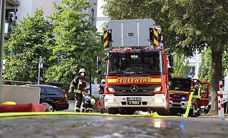 Brand in der Bielefelder Innenstadt. - Charlotte Mahncke Brand in der Bielefelder Innenstadt. - Charlotte Mahncke