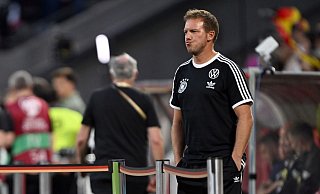 Hat eine klare Meinung zu den Pfiffen der deutschen Fans zur Halbzeitpause des Spiels gegen Nordirland: Julian Nagelsmann - Federico Gambarini/dpa Hat eine klare Meinung zu den Pfiffen der deutschen Fans zur Halbzeitpause des Spiels gegen Nordirland: Julian Nagelsmann - Federico Gambarini/dpa