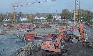 Es geht voran: Über eine Webcam lässt sich der Baufortschritt verfolgen. - Stadt Höxter Es geht voran: Über eine Webcam lässt sich der Baufortschritt verfolgen. - Stadt Höxter