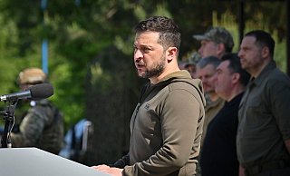 Wolodymyr Selenskyj nimmt an einer Veranstaltung teil. - President Of Ukraine/APA Images via ZUMA Press Wire/dpa Wolodymyr Selenskyj nimmt an einer Veranstaltung teil. - President Of Ukraine/APA Images via ZUMA Press Wire/dpa