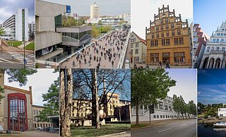 Bielefelder Bauwerke und deren Zwillinge. - Jonek/Picture Alliance Bielefelder Bauwerke und deren Zwillinge. - Jonek/Picture Alliance