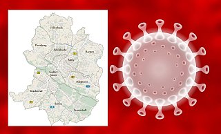 515,2 - das ist der höchste Inzidenzwert, den ein Bielefelder Stadtteil aufweist. - Symbolbild: Pixabay / Bielefeld-Karte: NW-Archiv / Montage: dro 515,2 - das ist der höchste Inzidenzwert, den ein Bielefelder Stadtteil aufweist. - Symbolbild: Pixabay / Bielefeld-Karte: NW-Archiv / Montage: dro