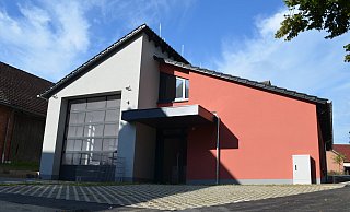 Das Feuerwehrhaus in Bredenborn ist fast fertig. - Nicole Niemann Das Feuerwehrhaus in Bredenborn ist fast fertig. - Nicole Niemann