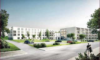 So wie auf diesem 3D-Bild könnte es einmal an der Brakeler Straße aussehen. - Medicare So wie auf diesem 3D-Bild könnte es einmal an der Brakeler Straße aussehen. - Medicare