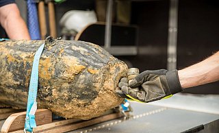 500-Kilo-Weltkriegsbombe in Bielefeld entdeckt. - Christian Mathiesen 500-Kilo-Weltkriegsbombe in Bielefeld entdeckt. - Christian Mathiesen