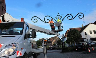 Insgesamt sieben weihnachtliche Elemente werden schon seit vielen Jahren in der Innenstadt aufgehängt. - Anastasia von Fugler Insgesamt sieben weihnachtliche Elemente werden schon seit vielen Jahren in der Innenstadt aufgehängt. - Anastasia von Fugler