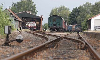 Im Bahnhof Pr. Oldendorf betreibt die Museumseisenbahn Minden einen ihrer beiden Stützpunkte. - Joern Spreen-Ledebur Im Bahnhof Pr. Oldendorf betreibt die Museumseisenbahn Minden einen ihrer beiden Stützpunkte. - Joern Spreen-Ledebur