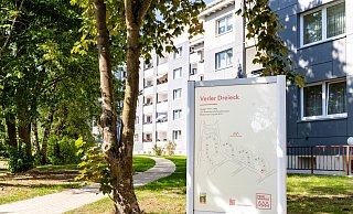 Im Verler Dreieck in Sennestadt besitzt die Freie Scholle 255 Wohnungen. Der erste Block an der Innstraße 2-10 ist bereits energetisch saniert, die übrigen vier werden folgen. - Freie Scholle Im Verler Dreieck in Sennestadt besitzt die Freie Scholle 255 Wohnungen. Der erste Block an der Innstraße 2-10 ist bereits energetisch saniert, die übrigen vier werden folgen. - Freie Scholle