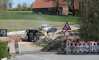 Die Baustelle an der ehemaligen B61. - Frank-Michael Kiel-Steinkamp Die Baustelle an der ehemaligen B61. - Frank-Michael Kiel-Steinkamp