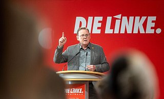 Bodo Ramelow macht Friedrich Merz Vorwürfe. - Michael Reichel/dpa Bodo Ramelow macht Friedrich Merz Vorwürfe. - Michael Reichel/dpa