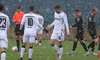 SCP-Stürmer Felix Platte (r.) schnürte in Abstauber-Manier einen Doppelpack. Winterneuzugang Koen Kostons war beim 6:1 gegen Münster an zwei Treffern beteiligt. - SC Paderborn 07 SCP-Stürmer Felix Platte (r.) schnürte in Abstauber-Manier einen Doppelpack. Winterneuzugang Koen Kostons war beim 6:1 gegen Münster an zwei Treffern beteiligt. - SC Paderborn 07