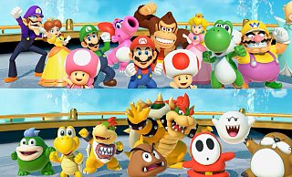Die Auswahl der Charaktere bei "Super Mario Party Jamboree" ist groß. Wir haben 22 verschiedene Optionen, um uns ins Abenteuer zu stürzen. - Nintendo Die Auswahl der Charaktere bei "Super Mario Party Jamboree" ist groß. Wir haben 22 verschiedene Optionen, um uns ins Abenteuer zu stürzen. - Nintendo