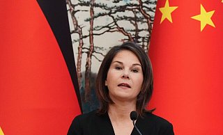 Die deutsche Außenministerin Annalena Baerbock in China. - Soeren Stache/dpa Die deutsche Außenministerin Annalena Baerbock in China. - Soeren Stache/dpa