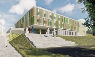 Die Kinderklinik wird durch einen Neubau ersetzt. Er soll bereits Ende 2024 fertig sein. - Klinikum Herford Die Kinderklinik wird durch einen Neubau ersetzt. Er soll bereits Ende 2024 fertig sein. - Klinikum Herford