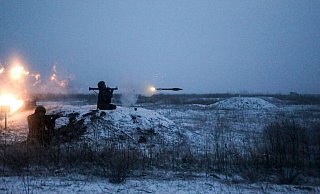 Dieses vom russischen Verteidigungsministerium zur Verfügung gestellten Foto zeigt russische Soldaten bei einer Militärübung. - Foto: Uncredited/Russian Defense Ministry Press Service/AP/dpa Dieses vom russischen Verteidigungsministerium zur Verfügung gestellten Foto zeigt russische Soldaten bei einer Militärübung. - Foto: Uncredited/Russian Defense Ministry Press Service/AP/dpa
