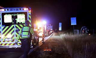 Die Autobahn musste wegen der Kollision gesperrt werden. - Charlotte Mahncke Die Autobahn musste wegen der Kollision gesperrt werden. - Charlotte Mahncke
