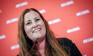 Janine Wissler ist Bundesvorsitzende der Partei Die Linke und hat kürzlich das Wahlprogramm zur Europawahl vorgestellt. - Kay Nietfeld/dpa Janine Wissler ist Bundesvorsitzende der Partei Die Linke und hat kürzlich das Wahlprogramm zur Europawahl vorgestellt. - Kay Nietfeld/dpa
