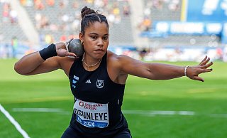 Kugelstoß-Olympiasiegerin Yemisi Ogunleye zählt bei der Wahl zur «Sportlerin des Jahres» zu den Favoritinnen. - Andreas Gora/dpa Kugelstoß-Olympiasiegerin Yemisi Ogunleye zählt bei der Wahl zur «Sportlerin des Jahres» zu den Favoritinnen. - Andreas Gora/dpa