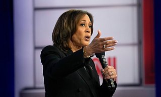Harris hält Trump für zunehmend instabil. - Matt Rourke/AP/dpa Harris hält Trump für zunehmend instabil. - Matt Rourke/AP/dpa