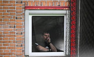 Union-Trainer Baumgart hatte einen speziellen Platz. - Soeren Stache/dpa Union-Trainer Baumgart hatte einen speziellen Platz. - Soeren Stache/dpa