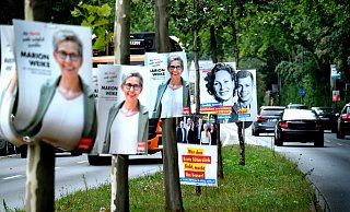 Wahlplakate wohin das Auge reicht in Gütersloh. - Andreas Frücht Wahlplakate wohin das Auge reicht in Gütersloh. - Andreas Frücht