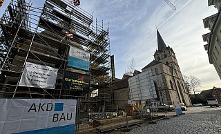 Die Arbeiten am Archäologischen Fenster liegen im Zeitplan. Eröffnet wird es Ende August 2025. - Katharina Eisele Die Arbeiten am Archäologischen Fenster liegen im Zeitplan. Eröffnet wird es Ende August 2025. - Katharina Eisele