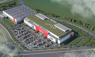 So soll es aussehen: Das neue Möbelhaus der Höffner-Gruppe. - Krieger Bau / Beier Baudesign So soll es aussehen: Das neue Möbelhaus der Höffner-Gruppe. - Krieger Bau / Beier Baudesign